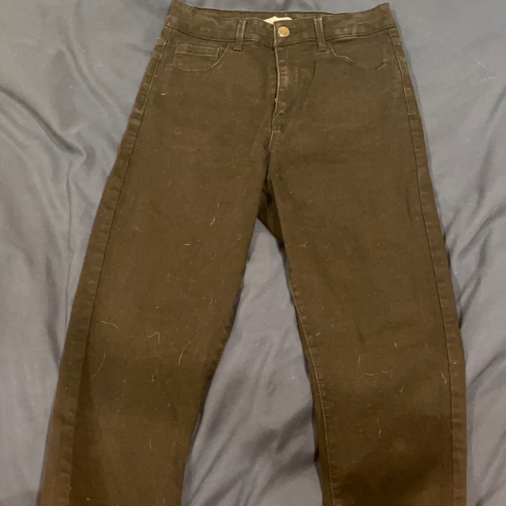 Black skinny jeans high rise